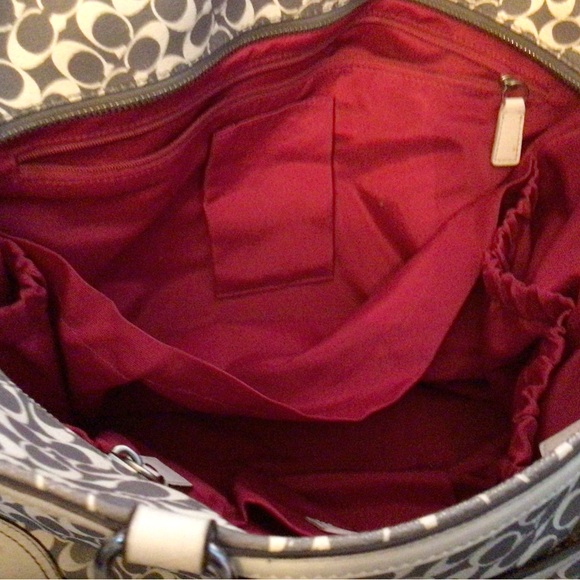 Coacher leather diaper bag in good condition. - Picture 6 of 11